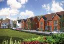 NEW - a street scene CGI of what Coggeshall Mill will look like once construction is complete