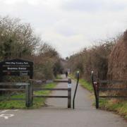 The entrance to the Flitch Way