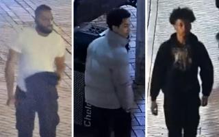 Police are looking to identify three men in connection with an ongoing probe into a serious assault in Chelmsford
