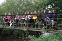 Students study ecosystems by wading into River Stour