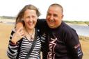 Happier times - Tracey Switzer with her husband Darren on a family holiday