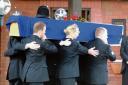 Brave: The funeral of PC Ian Dibell has been held