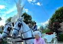 Ivy Spencer enjoyed a horse and carriage trip around Hatfield Peverel for her 100th birthday