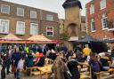 The food court at Braintree's street market