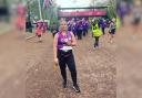 CHARITY RUN: Sammy pictured after she finished the London Marathon