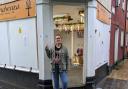 Happy - Shop owner Olivia Washington outside the newly acquired business unit in Braintree