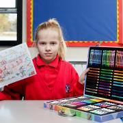Evelyn was the winner of David Wilson Homes' Christmas card competition