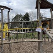 The climbing frame bridge suffered severe damages to one of its railings and was closed following the incident
