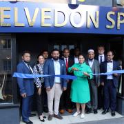Open - Witham MP Priti Patel cut the ribbon at Kelvedon Spice