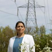 Pylon concerns: Priti Patel has raised concerns