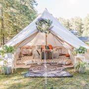 A generic image of a glamping tent