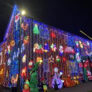 A home in Braintree has switched on its dazzling 2023 Christmas display for charity