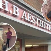 Business - H.B Aesthetics, TOWIE star Junaid Ahmed during the masterclass, and business owner Haylee  Bone