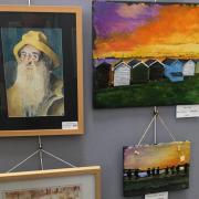 Art - Three of the paintings that are currently on display at Braintree Library's Dome Gallery