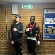 Boxing clever: Braintree Boxing Club duo Kevin Calado and Tim Musaka.