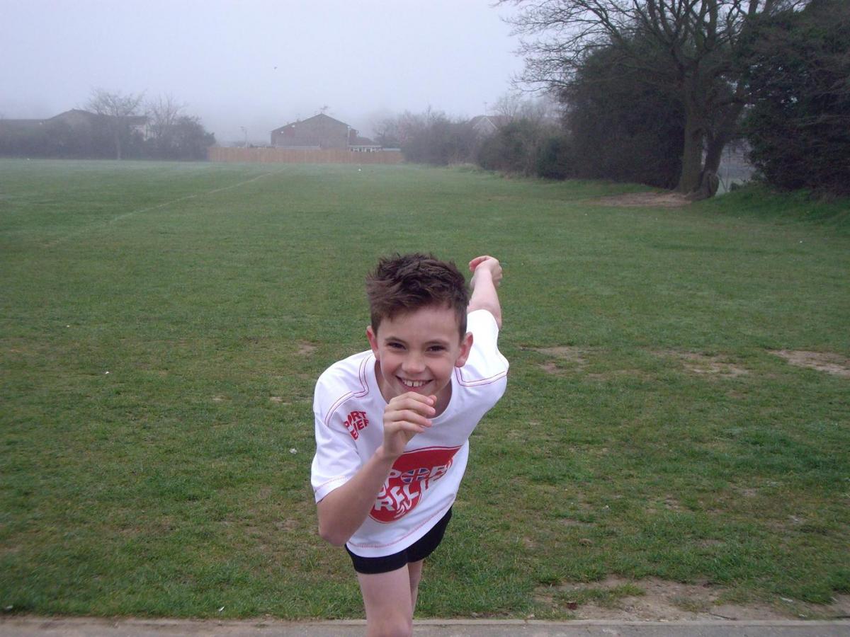 Hayden Challis, 10, of Beech Avenue, Halstead, completed the town's five-mile route in 44 minutes 8 seconds. St Andrews School pupil Hayden has raised £205 for Sport Relief and wants to thank everyone that has sponsored and supported him.