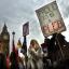 Demonstrators during the TUC organised march A Future That Works, London
