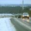 Motorists make their way through the snow at Barrington in Cambridgeshire following a light covering of snow across the county