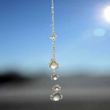 Jemma Harris, from Sible Hedingham, photographed this icy ‘pendant’