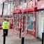 Police at the scene of an attempted armed robbery at the Ladbrokes branch on Crownhill Road in Plymouth