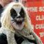 A protester campaigns against badger culling outside the National Farmers' Union annual Conference in Birmingham