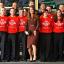 The Duchess of Cambridge meets fire crew personnel and members of the Prince's Trust at Humberside Fire and Rescue Station in Grimsby