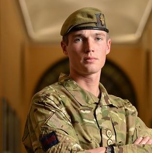 Captain Michael Dobbin, from the Grenadier Guards, led a charge at insurgents in Nahr-e-Saraj (PA/MOD)