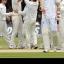 England's Steven Finn leaves the field after being dismissed for six on Sunday morning