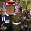 Soldiers carry the coffin at the funeral of Corporal William Savage in Glencorse Kirk