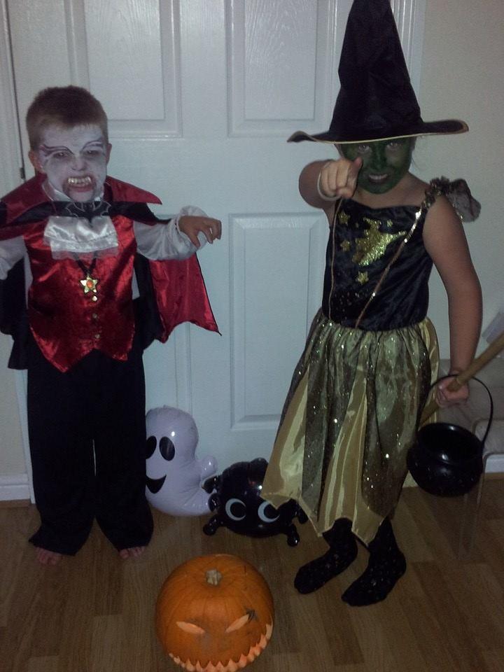 Ella and Sam Burton are set to frighten the neighbours.