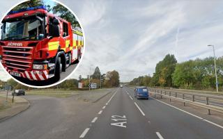Fire service: control staff helped following a collision