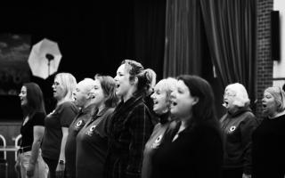 Practice makes perfect - members of the Witham  Amateur Operatic Society rehearsing for Calendar Girls