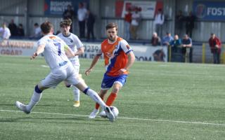 In control: Alfie Payne in action for Braintree Town in their 2-1 win at Havant and Waterlooville, last weekend.