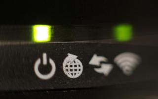 Faster speeds - an image of a wifi router