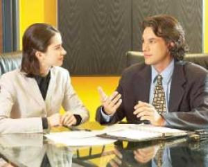 Time to talk  an appraisal is a positive way of keeping an employee's career on track.