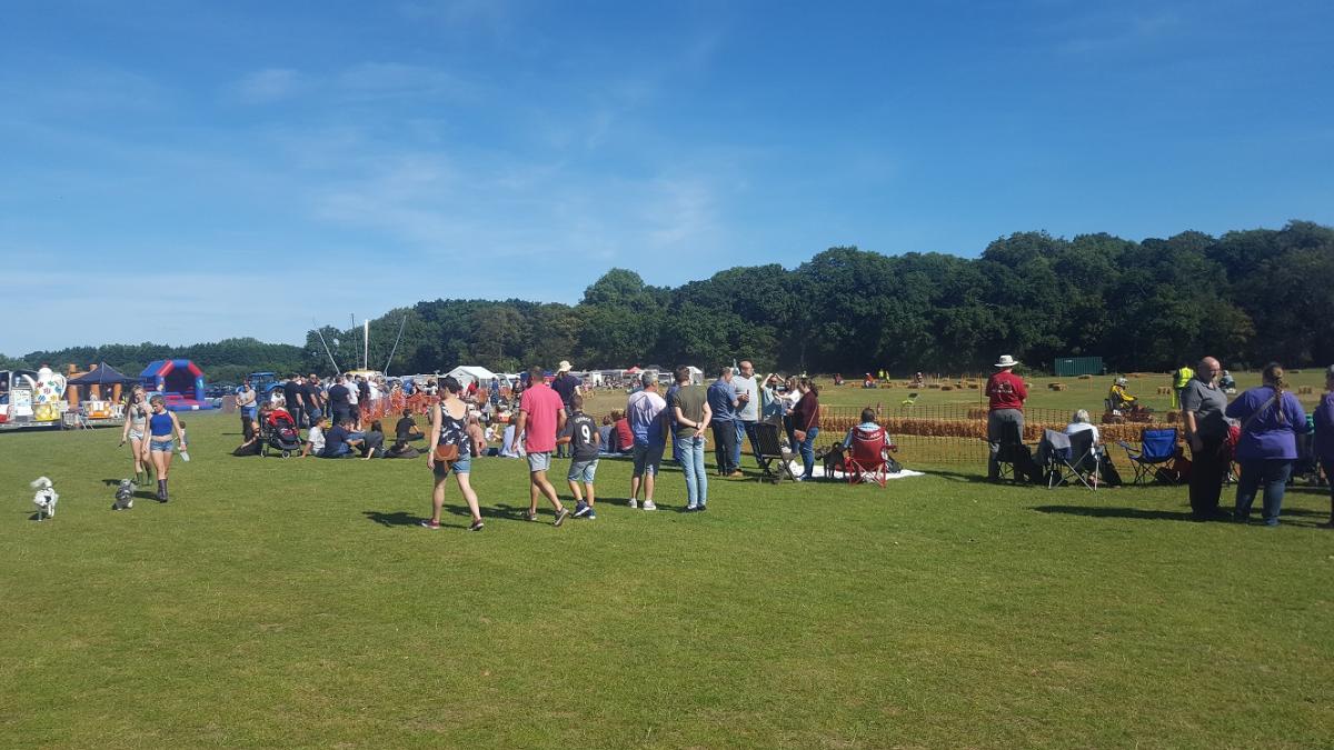 CROWDS: Hundreds of people attended to enjoy the unusual sport