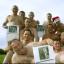 Baring up: regulars at the Horse and Groom, Cornish Hall End, who stripped off for a charity calendar. 58796-2