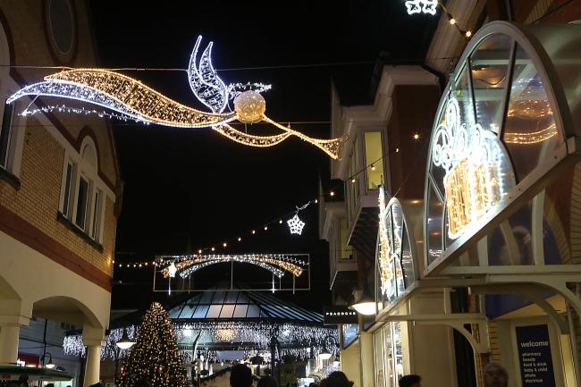 Festive: The Christmas switch-on is back after a two year hiatus due to lockdown restrictions