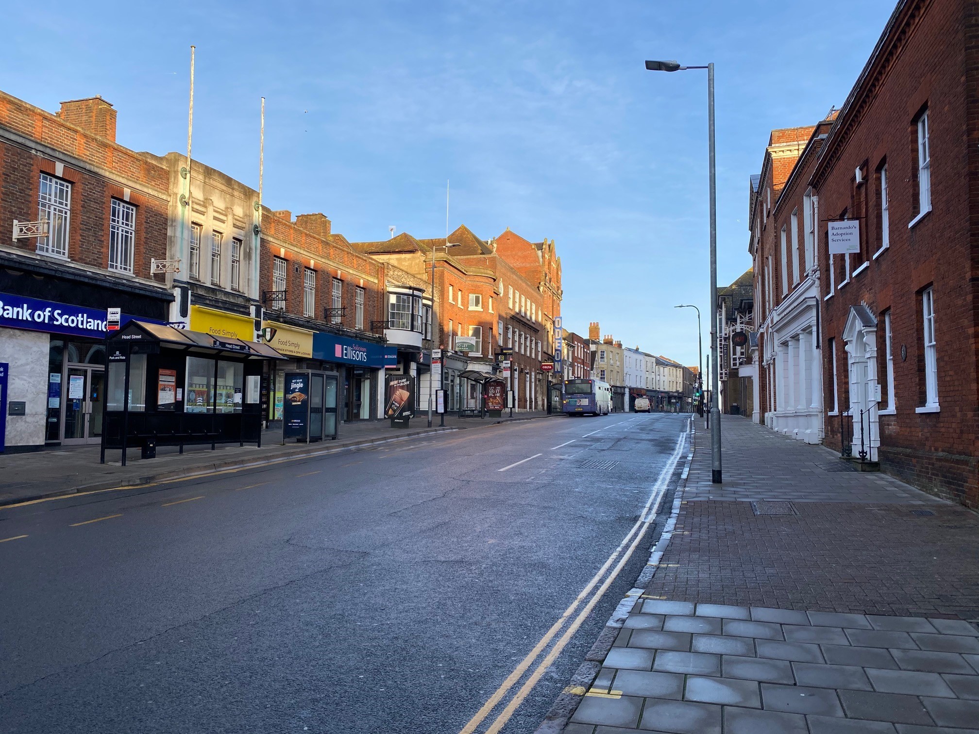 Empty - a deserted Colchester town centre