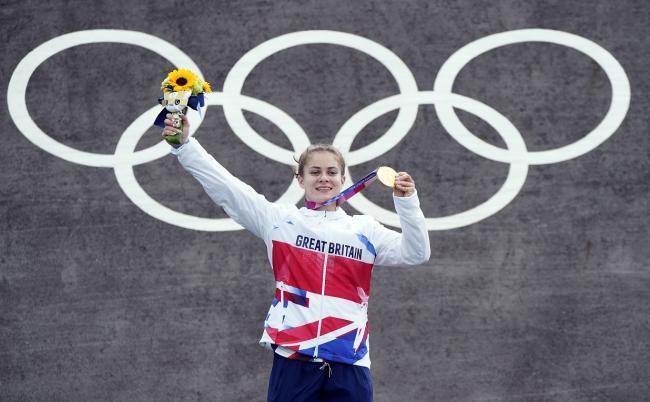 Beth Shriever won gold in the BMX final on Friday