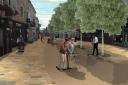 A CGI mock up of what the High Street may look like