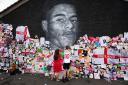 A mural of Manchester United and England footballer Marcus Rashford was adorned with tributes after being vandalised after he missed a penalty at the UEFA Euro 2021 final. Picture: Danny Lawson/PA Wire