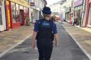 A PCSO pictured in Braintree High Street (Picture: Essex Police)