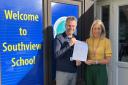 Southview School headteacher Julian Cochrane and deputy head Carol Park were delighted with the report