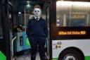 Ashley Warren turned into Michael Myers for his two bus shifts last week