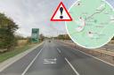 Heavy delays: traffic is building on the A12