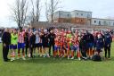 Achievement: Braintree Town celebrate after making the National League South play-offs.