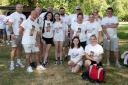 FONDLY REMEMBERED: Elise's family and friends pictured at the walk last week