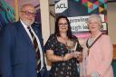Award - Julia with Lisa Jarentowski, ACL Essex Principal and Councillor Tony Ball