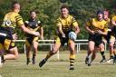 Safe hands: Braintree Rugby Club in action during their friendly with Cantabs.